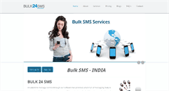 Desktop Screenshot of bulk24sms.com