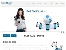 Tablet Screenshot of bulk24sms.com